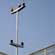 Weather station mounted on the roof of the greenhouse.